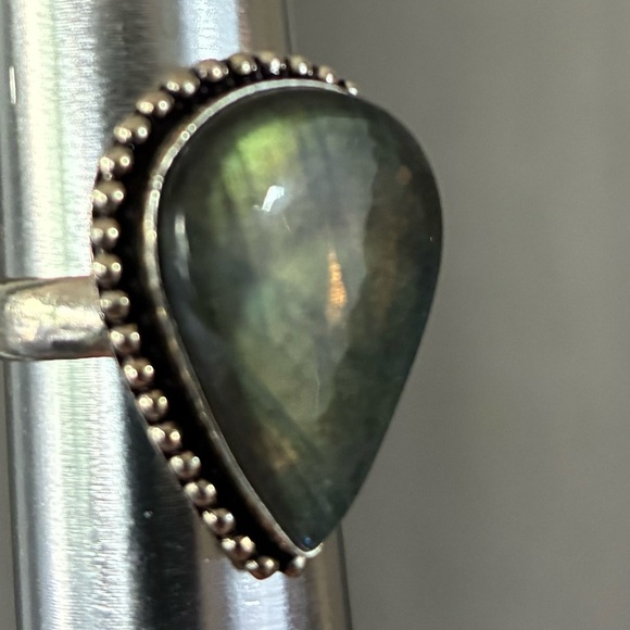 LABRADORITE SIZE 7.25 RING - Picture 2 of 9